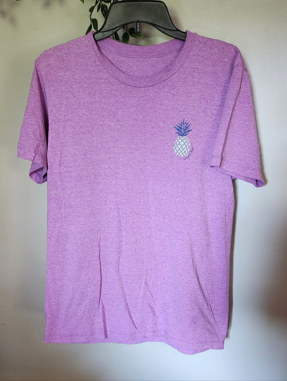 Quiet Storm Pineapple Tee - Purple Pink
